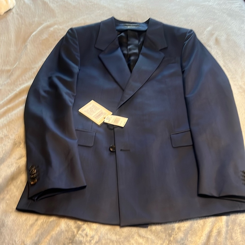 Zegna 84%wool/laine 16% mohair 100% viscose. Branch new blazer jackets.